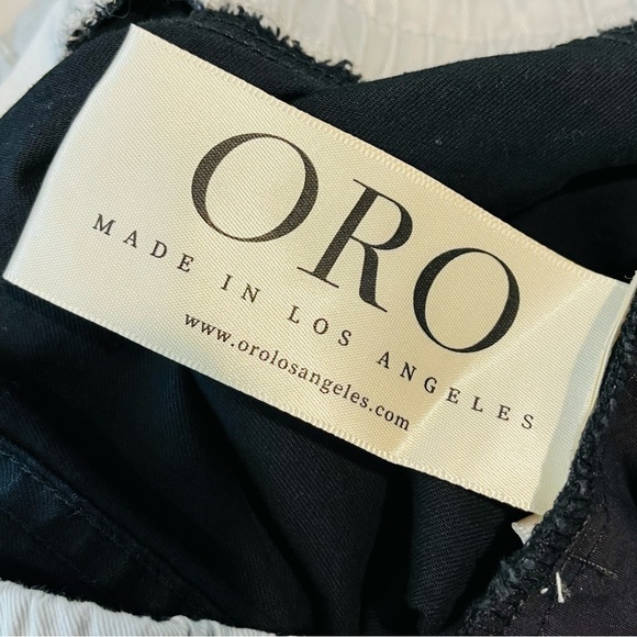 ORO Los Angeles Men’s Large Black Skinny Leg Ankle Zip Jogger Pants - Picture 12 of 14